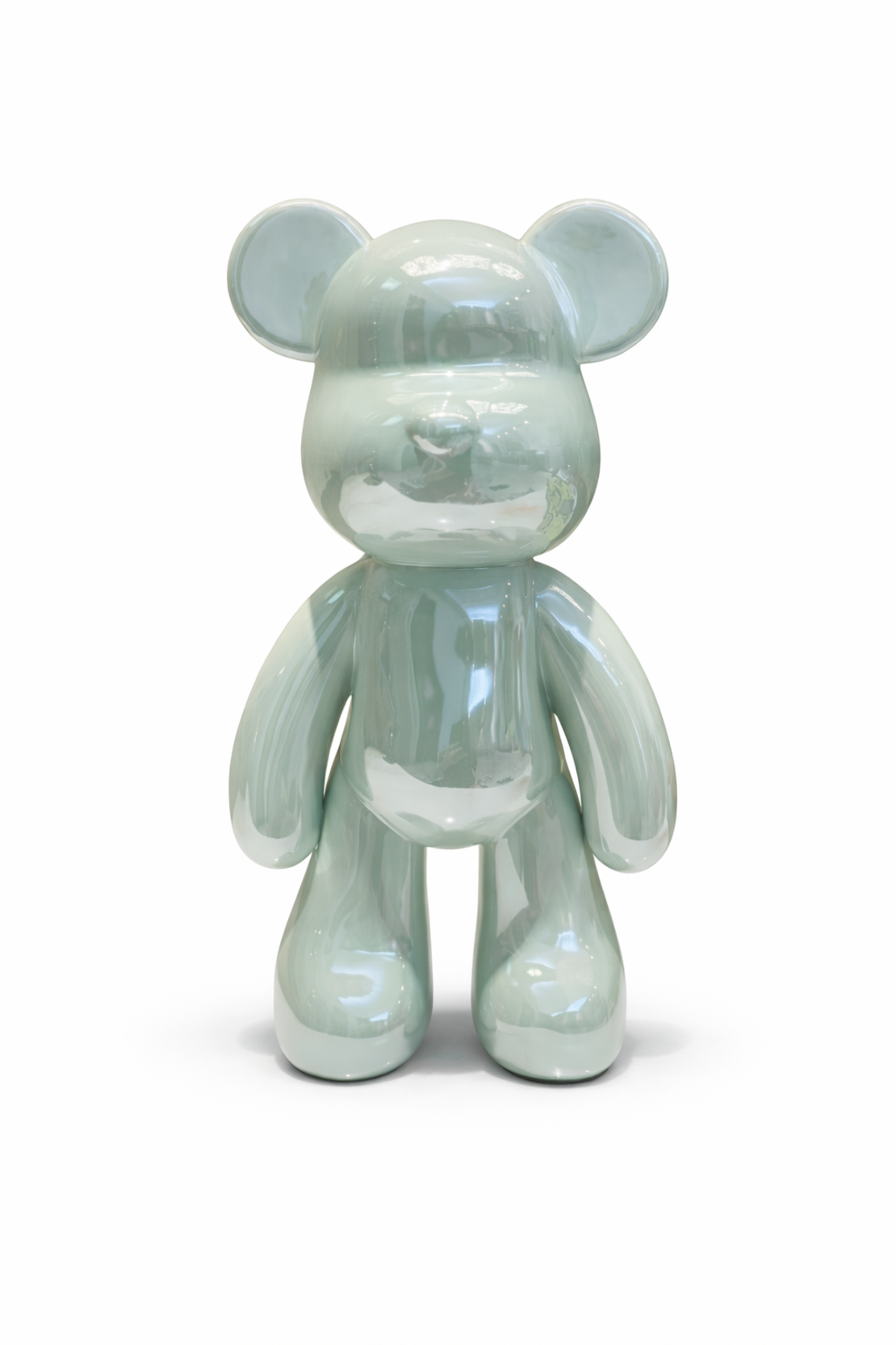 דובי מקרמיקה דקורטיבי מודרני לבית | עיצוב יוקרתי לבן פנינה