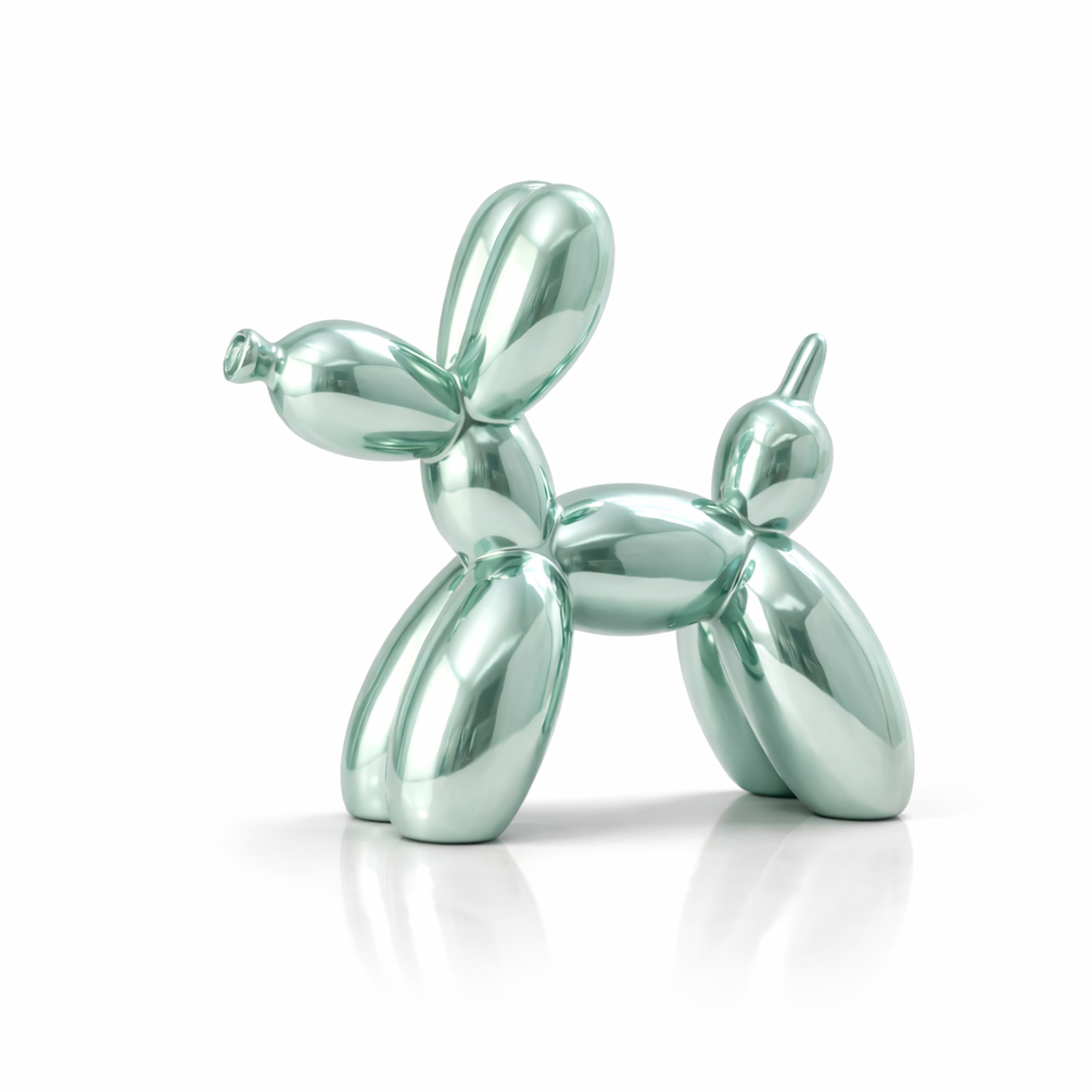 פסל כלב בלון דקורטיבי | פסל אומנות מודרנית לבית כסוף