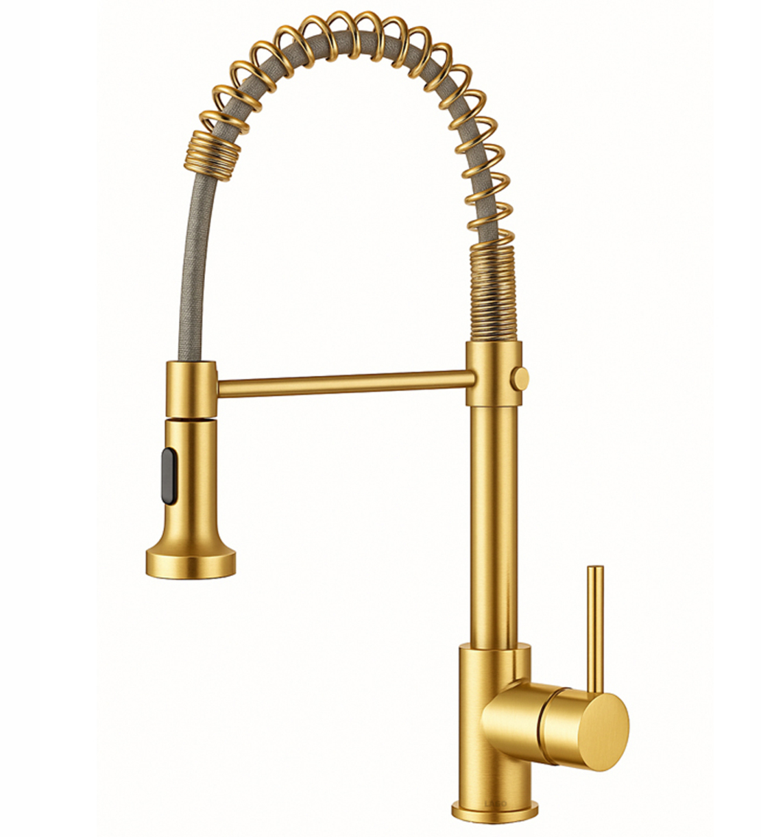 ברז מטבח נשלף זהב דגם נאפולי | אחריות 5 שנים | 2 מצבי זרימה | אספקה מהירה