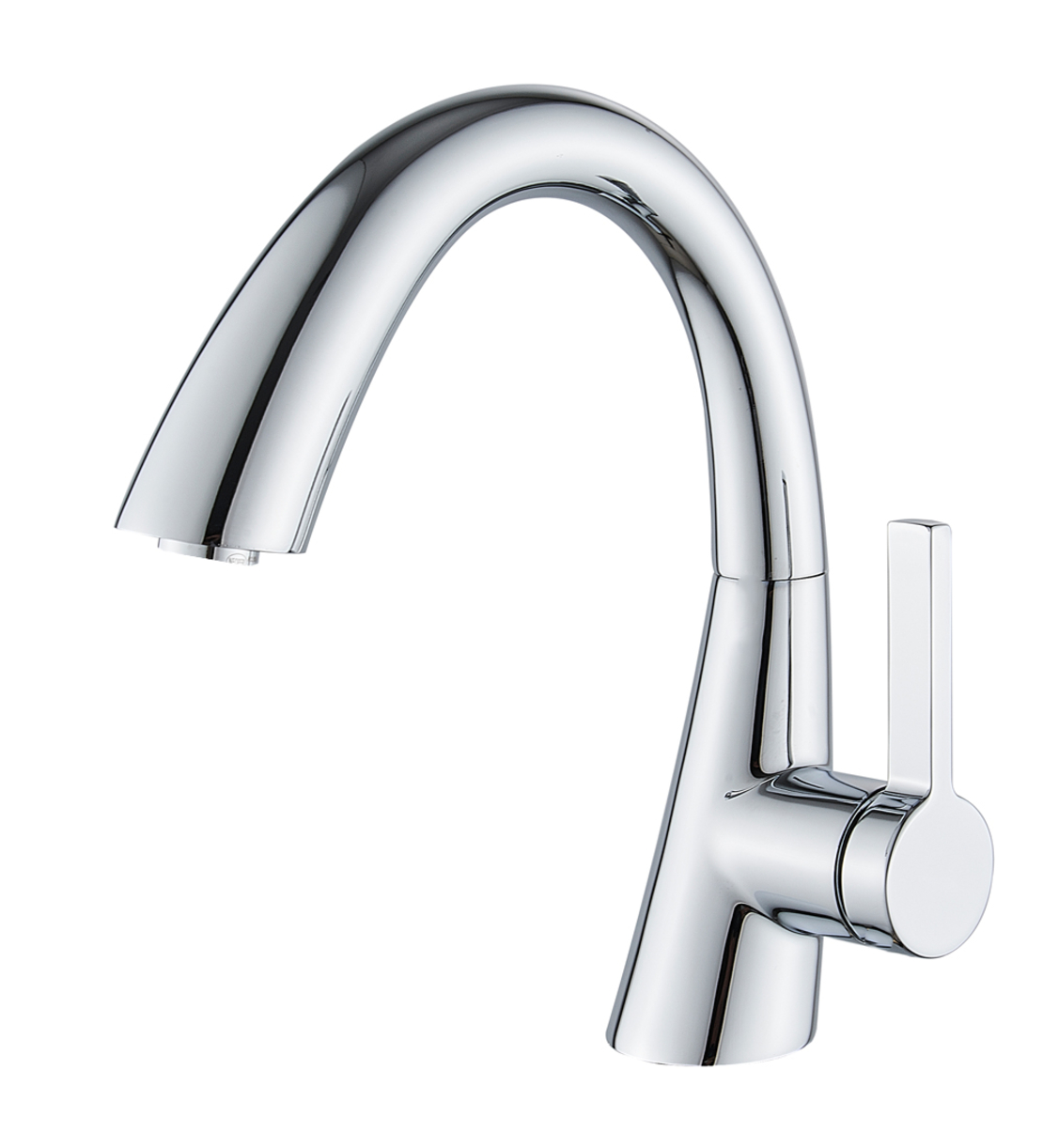 ברז לכיור איכותי פרח קצר ניקל מבריק דגם רפאל