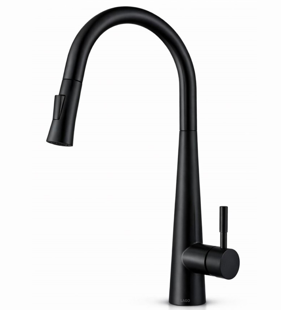 ברז מטבח נשלף גימור שחור מט רומא