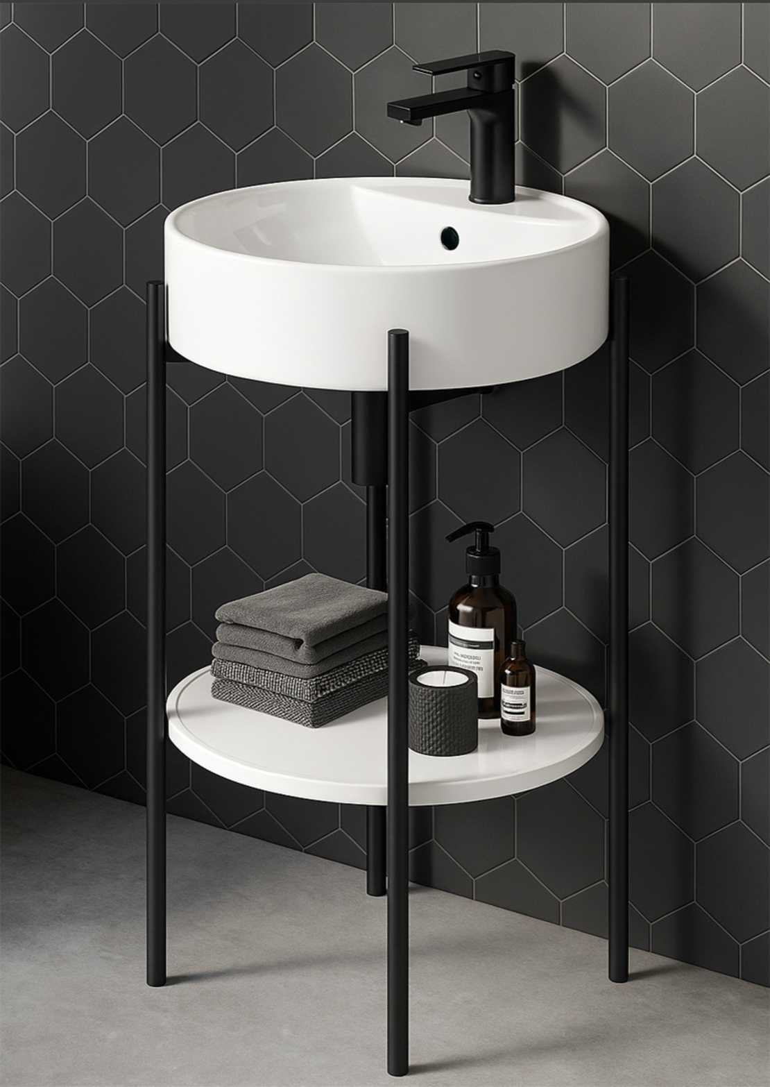 כיור עומד עגול קוטר 41 ס