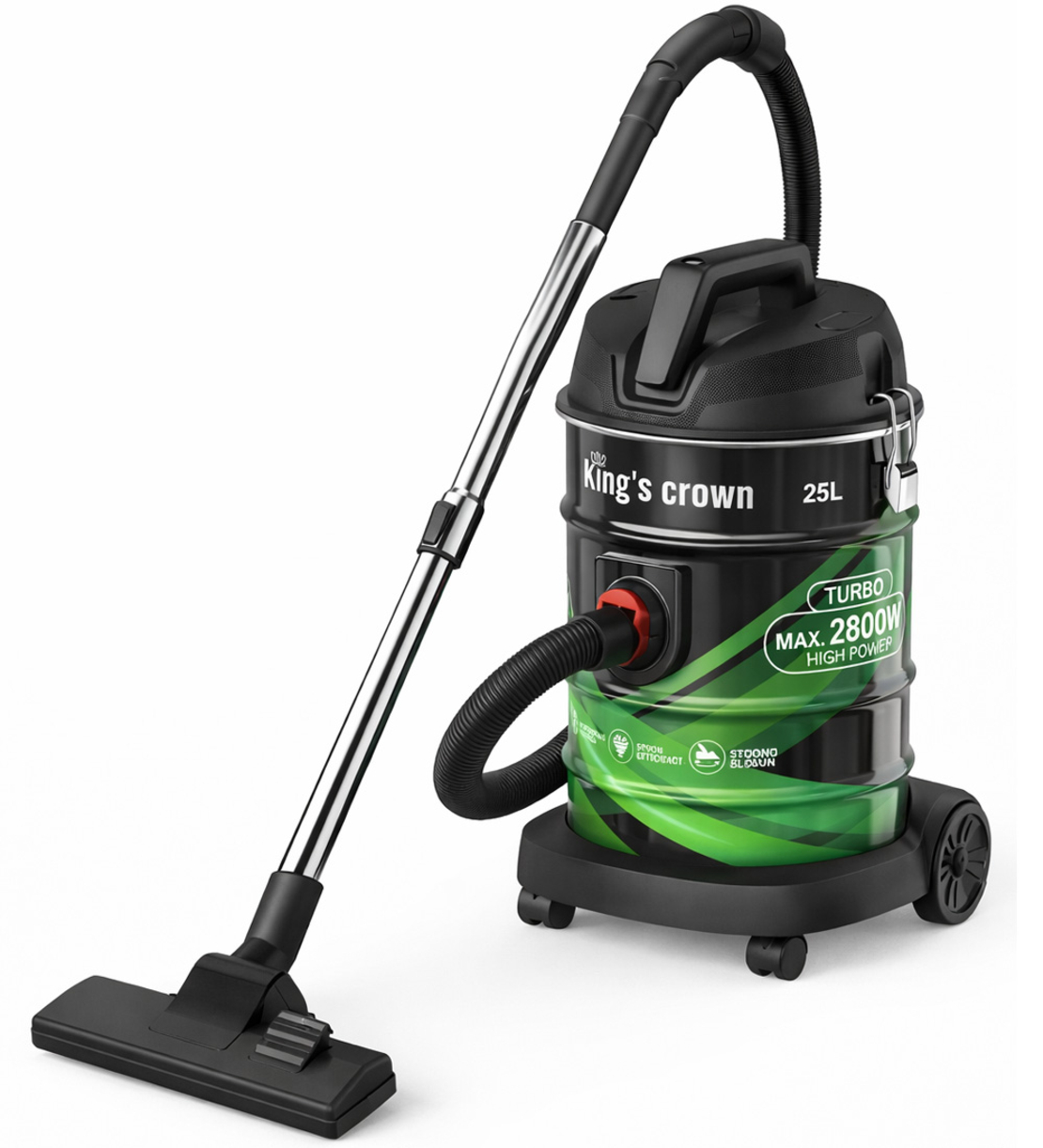 שואב אבק יבש/רטוב 2800W - ליטר 25 עוצמתי וחזק