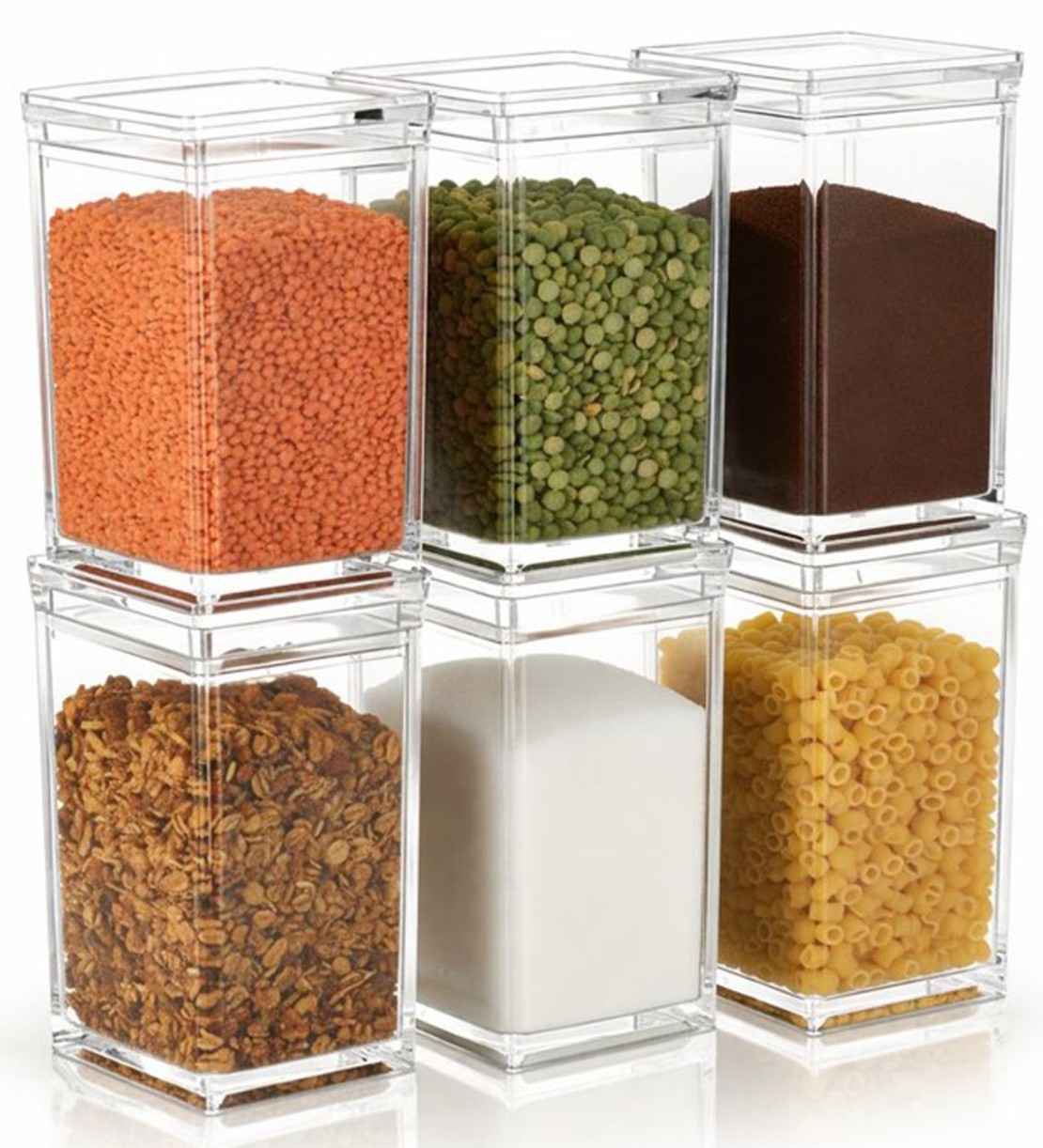 סט צנצנות אקריל 700 מיל כולל בונוס 78 מדבקות לקטניות בעברית