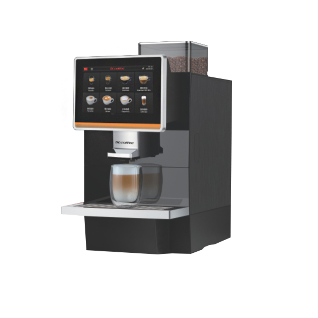 מכונת קפה משרדית DR.COFFEE דגם COFFEE BREAK BLACK PRO PLUS עם שתי משאבות