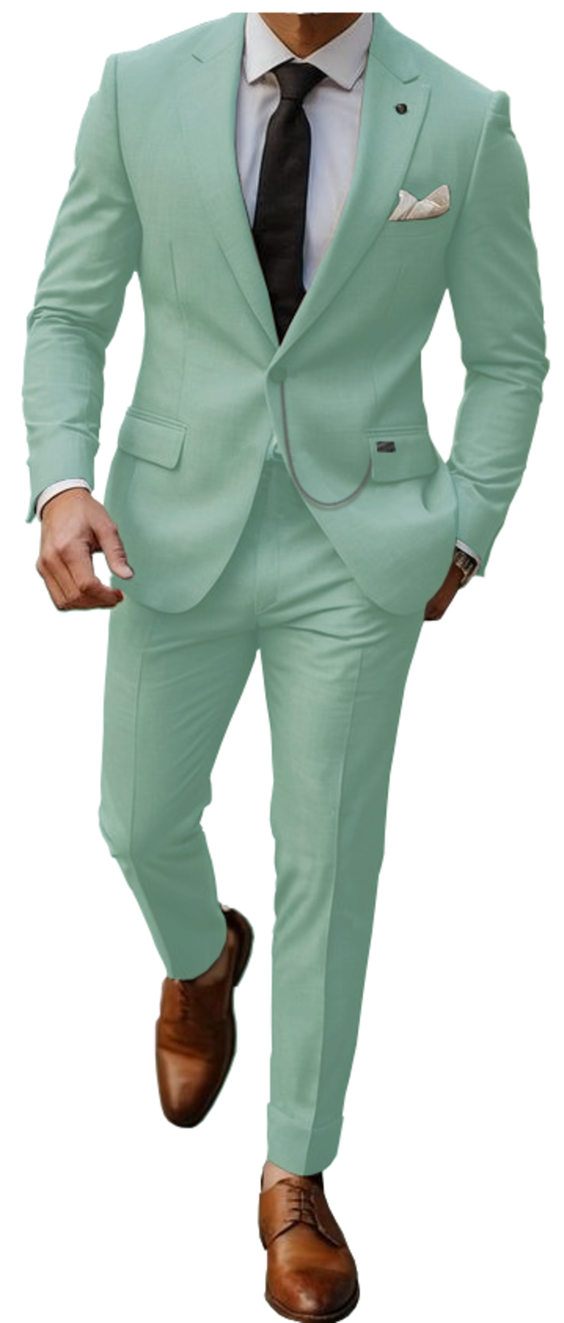 חליפה  SUPER SLIM FIT - אפור כהה