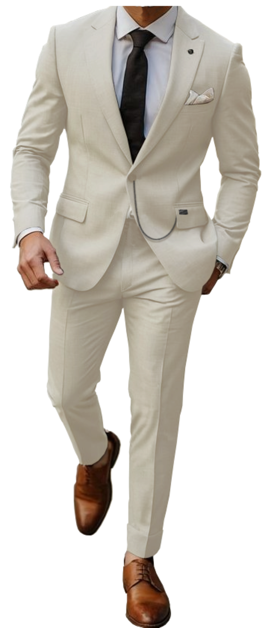 חליפת חתן SUPER SLIM FIT - אפור בהיר