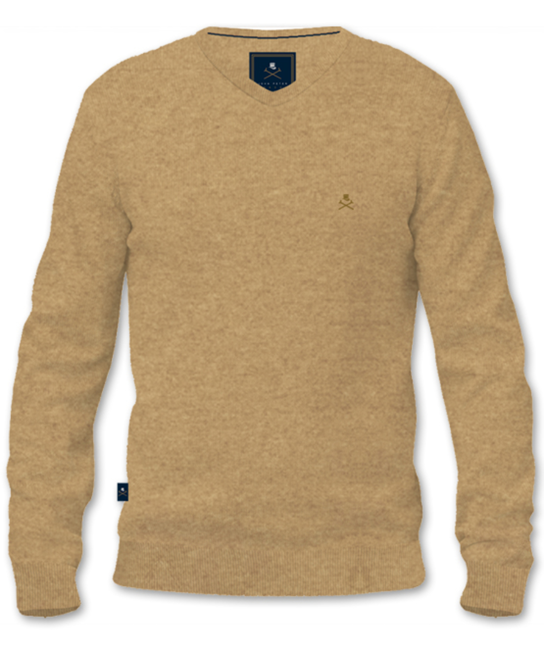 סריג V-Neck Cashmere בורדו