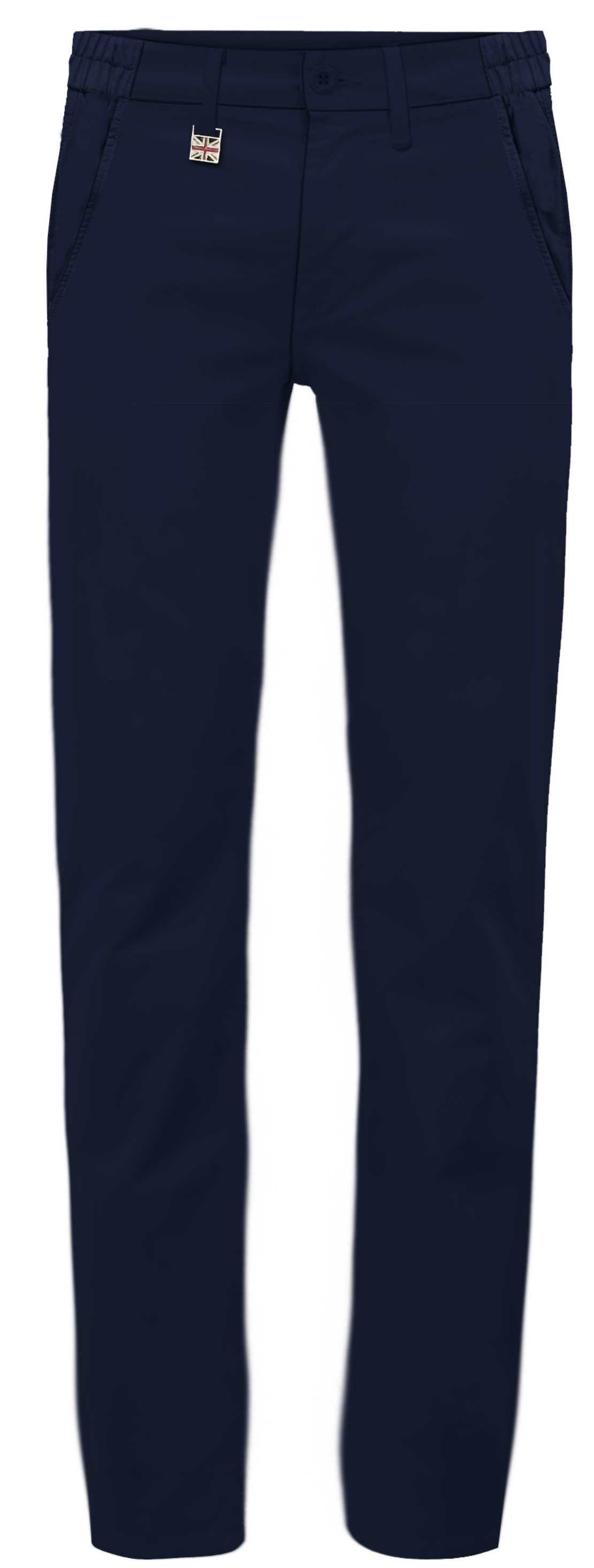 מכנסיים Stretch Textured Cotton- נייבי