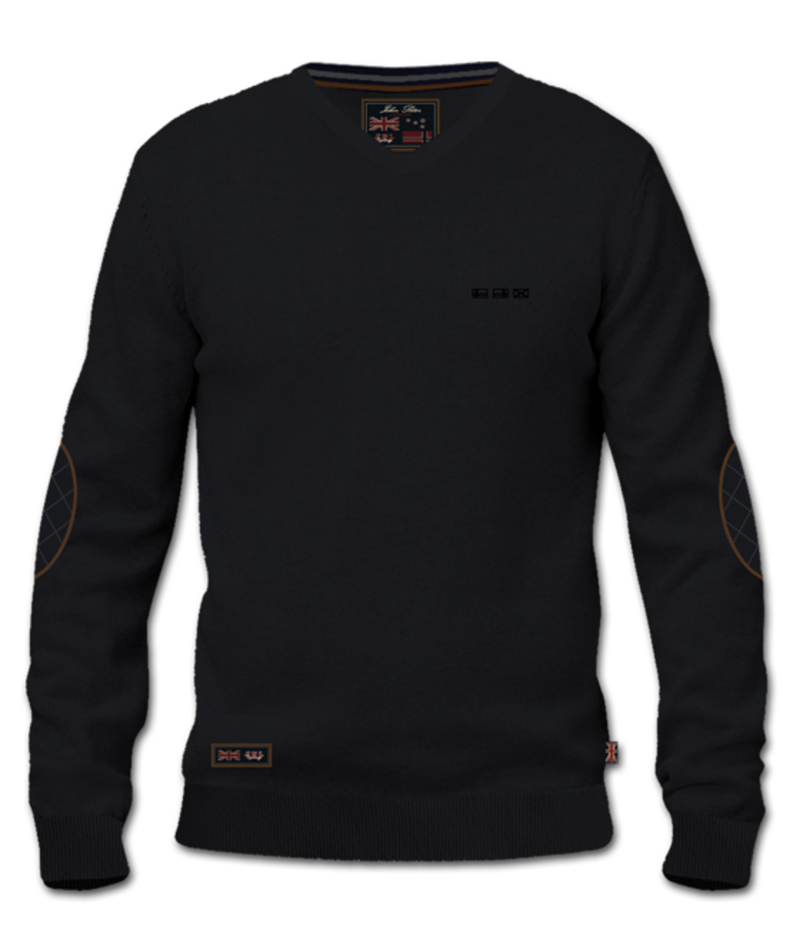סריג V-Neck Cashmere אפור בהיר
