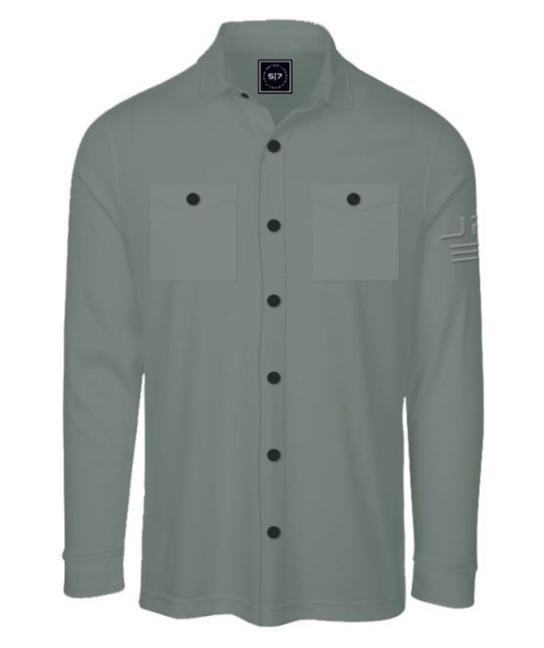 סווטשרט (OVERSHIRT (Velvet Lining- ירוק אוליב