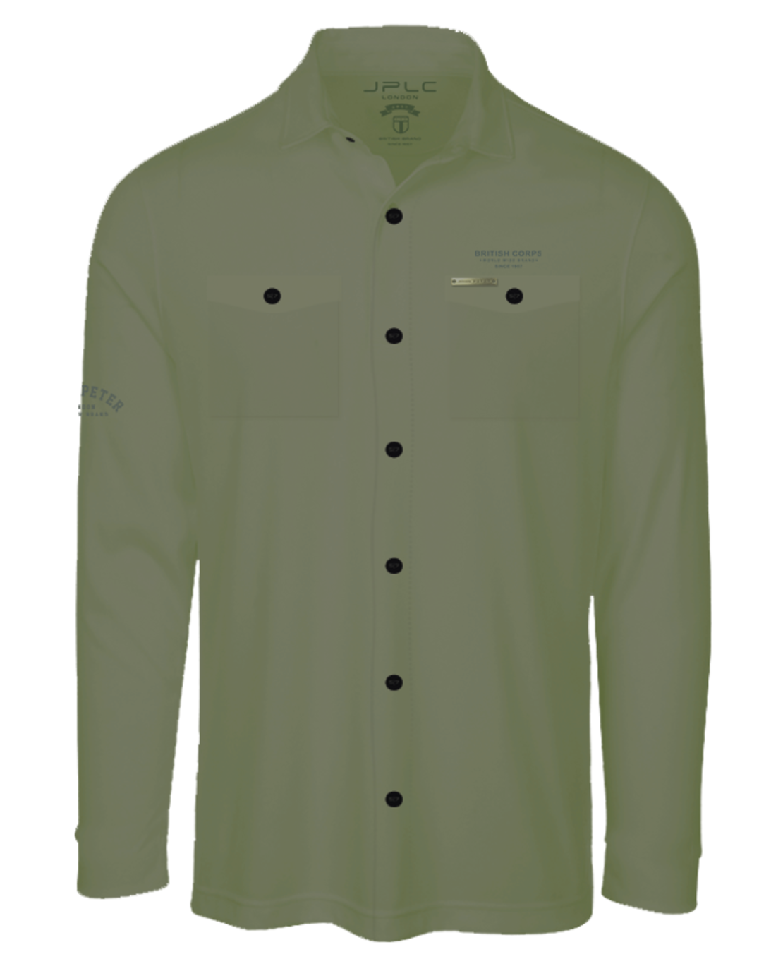 סווטשרט OVERSHIRT עם כיסים- לבן