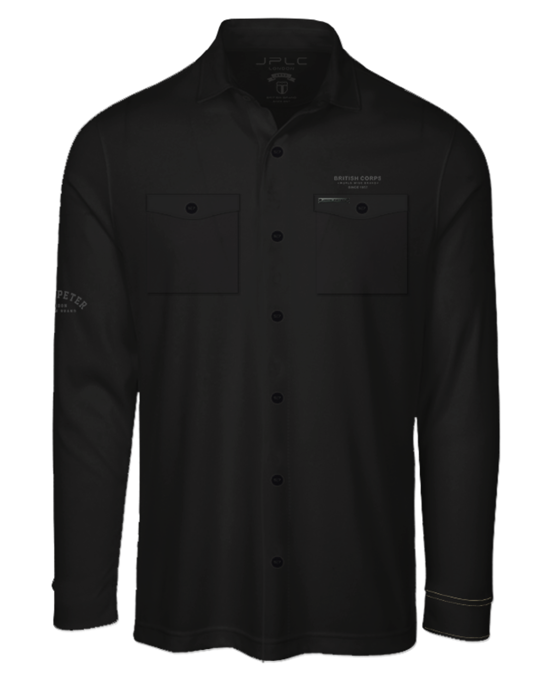 סווטשרט OVERSHIRT עם כיסים- לבן