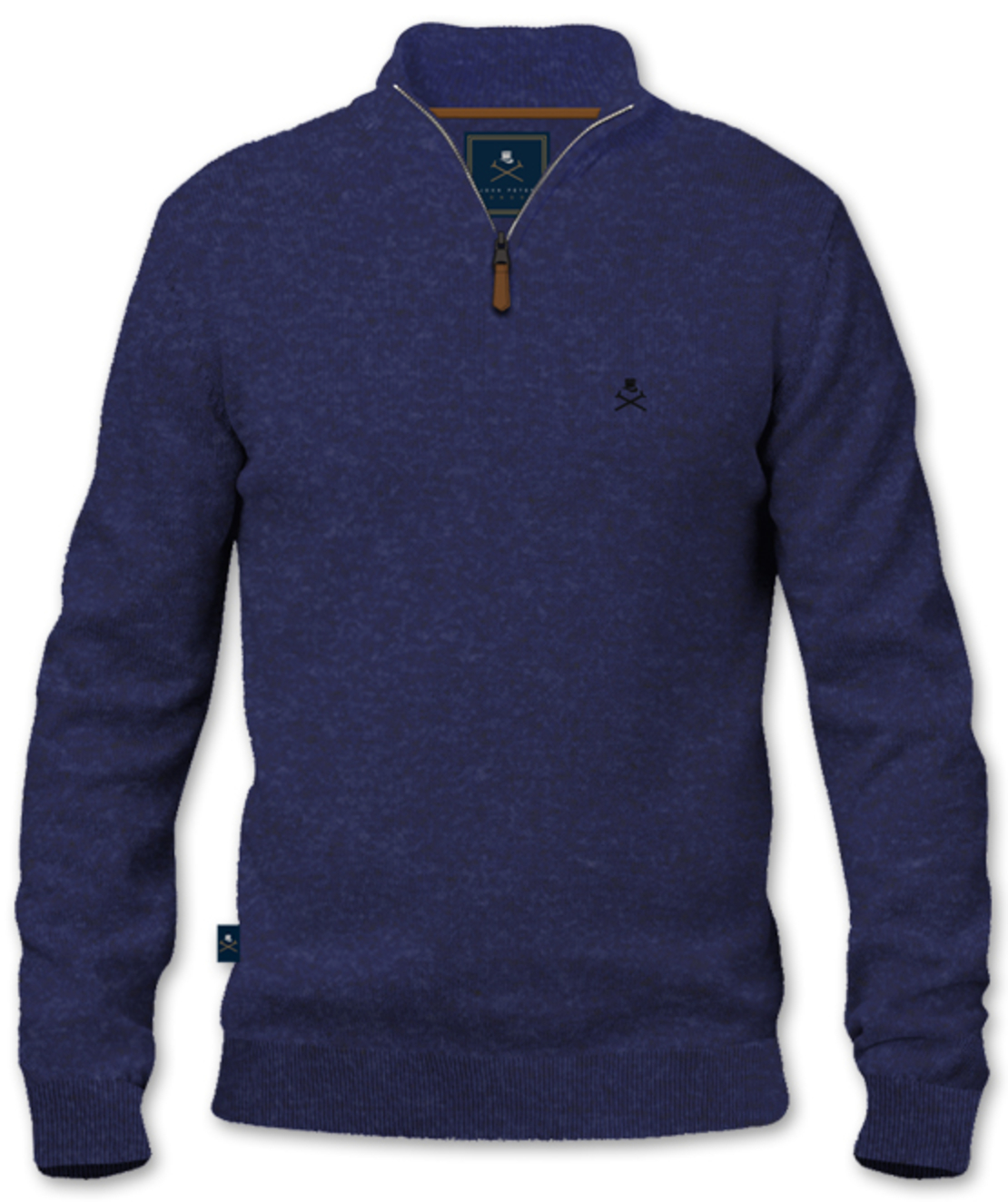 סריג 1/2 רוכסן Cashmere בורדו