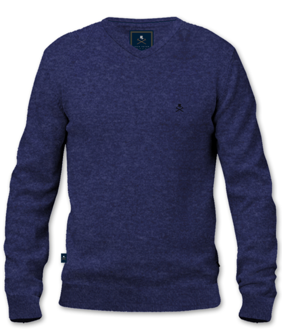 סריג V-Neck Cashmere בורדו