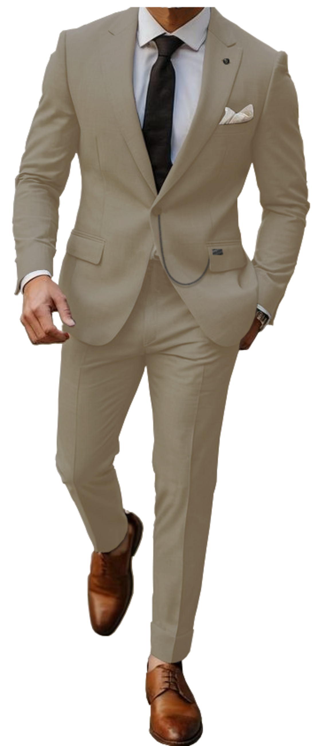 חליפת חתן SUPER SLIM FIT - אפור בהיר