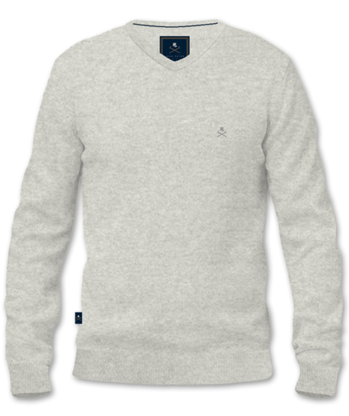 סריג V-Neck Cashmere בורדו