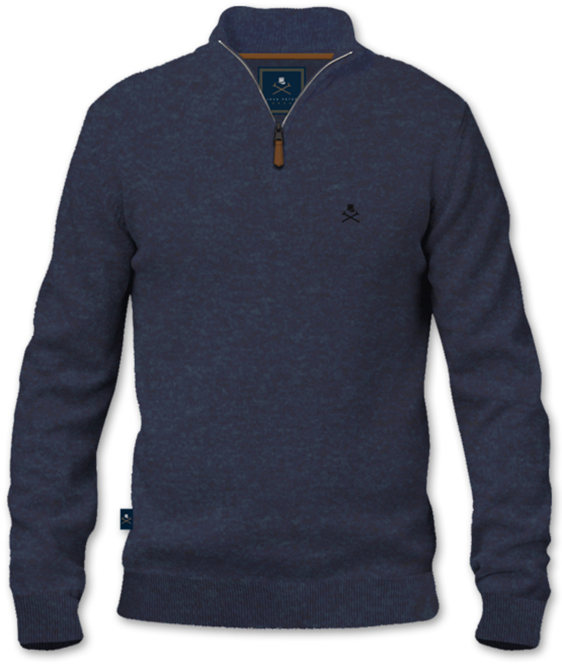סריג 1/2 רוכסן Cashmere בורדו