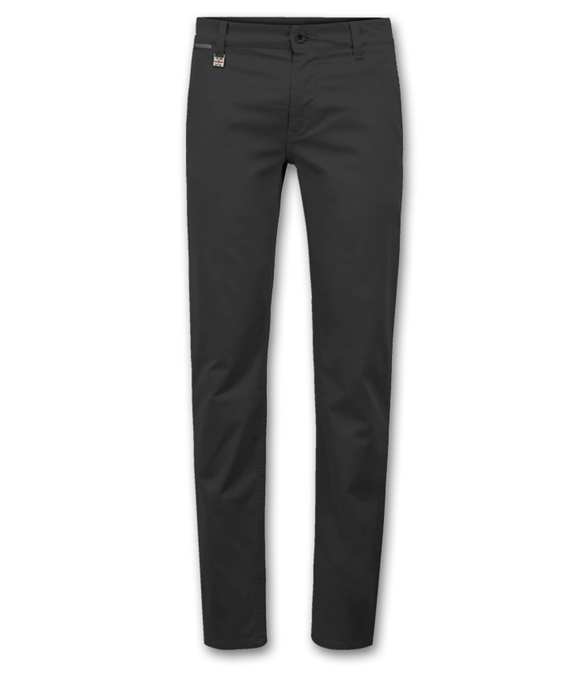 מכנסיים כותנה Slim Straight - כחול