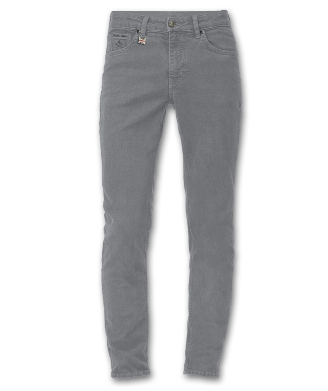 מכנסיים 5POCKETS ג׳ינס לייקרה- אפור בהיר