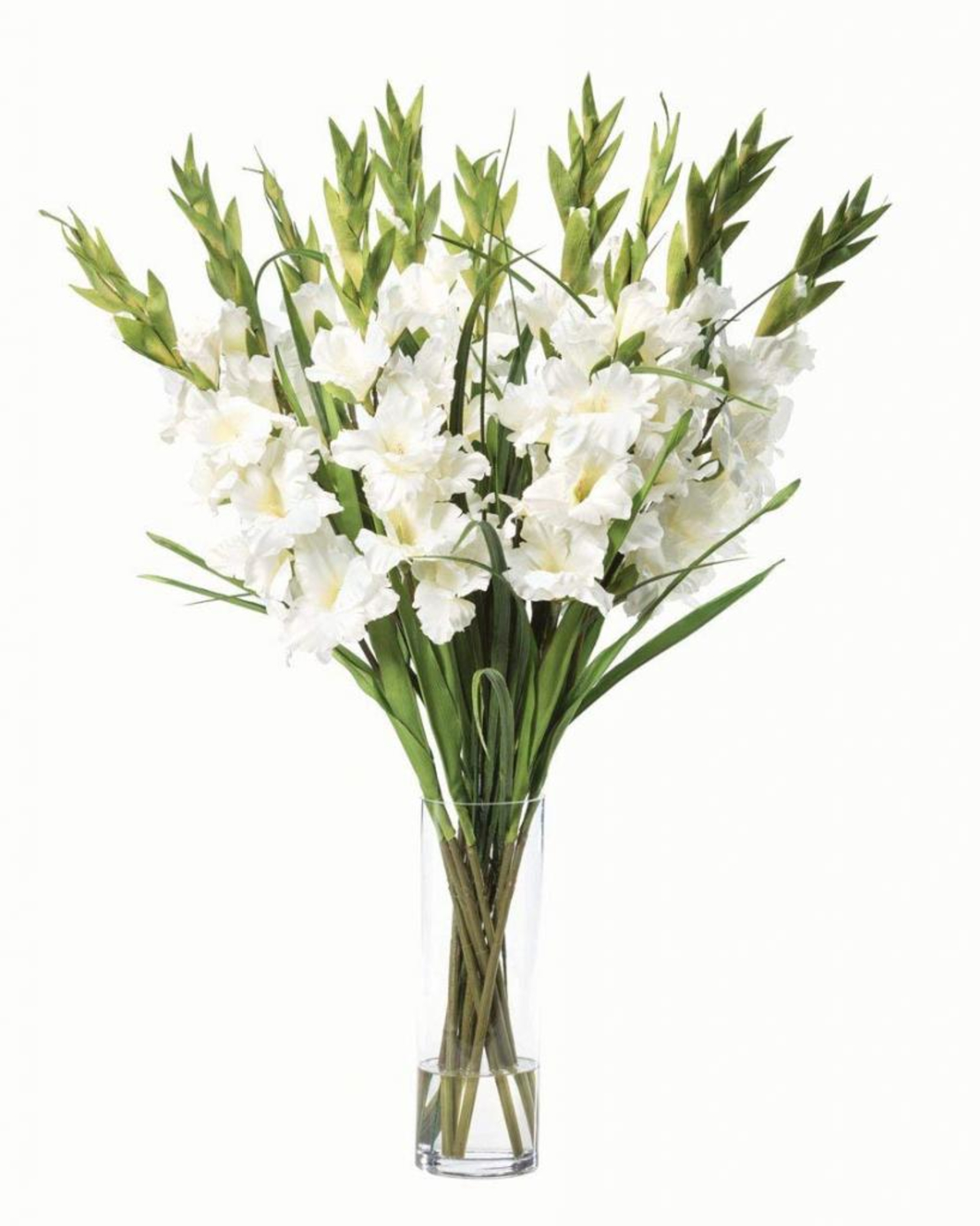 Tall bouquet with white gladioli #102
