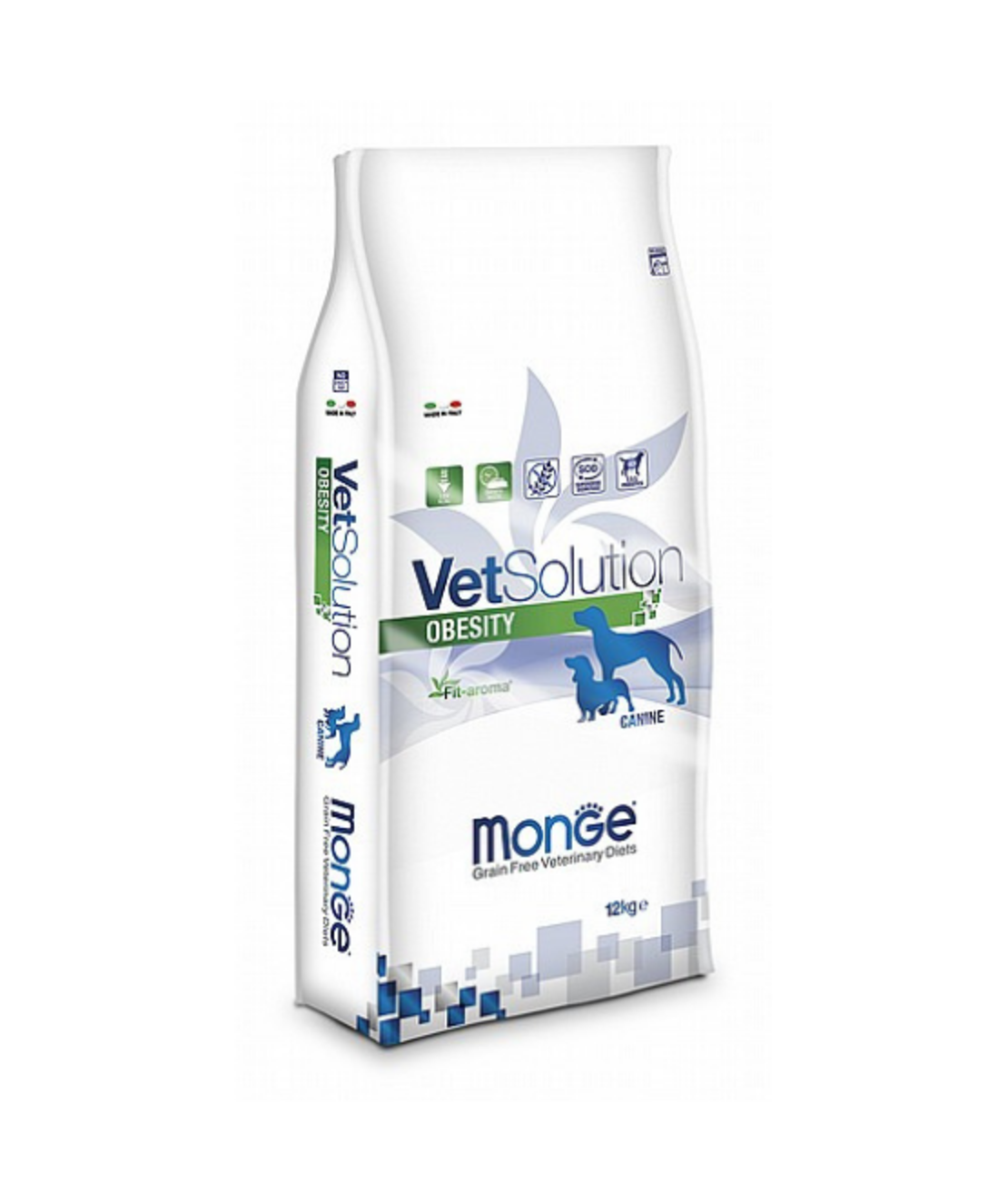 MONGE VetSolution מונג' וט סולושן אובסיטי מזון רפואי לכלבים בעלי משקל יותר 12 ק