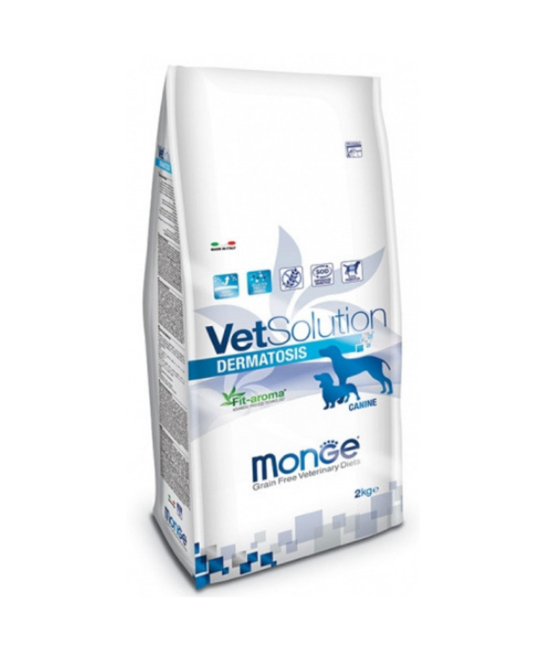 MONGE VetSolution מונג' וט סולושן דרמטוזיס מזון רפואי לכלבים עם בעיות עור 12 ק