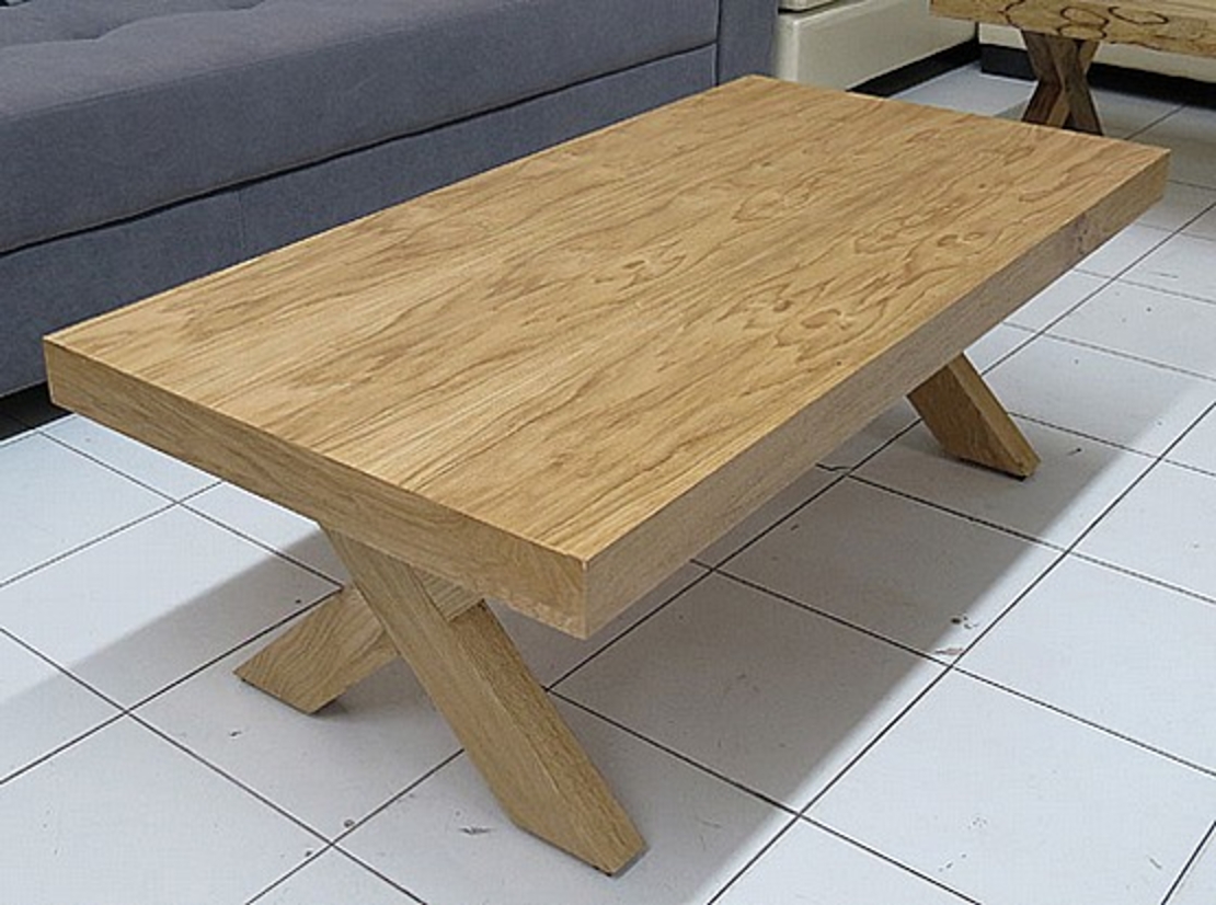 שולחן סלון בעיצוב צעיר מעץמלא דגם איקסעשוי MDF במגוון צבעים לבחירה