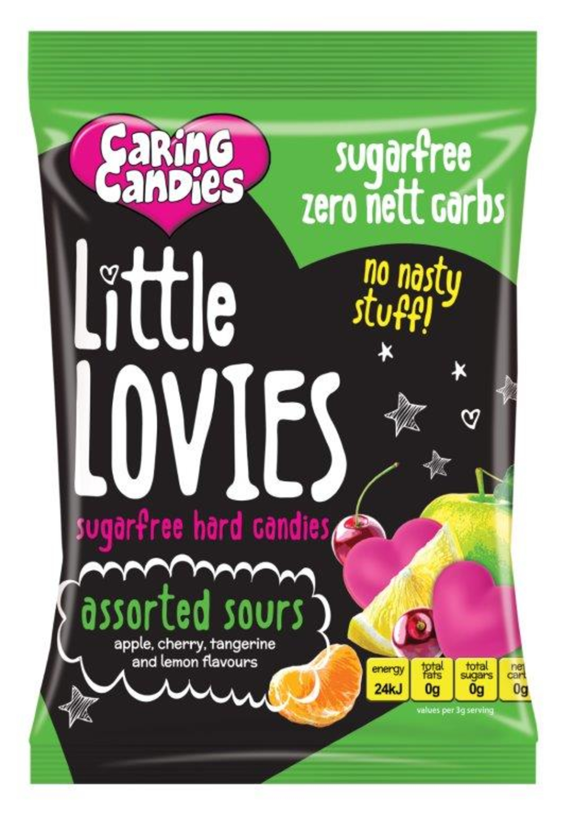 Caring Candies Little Lovies Sours 100g or 1kg