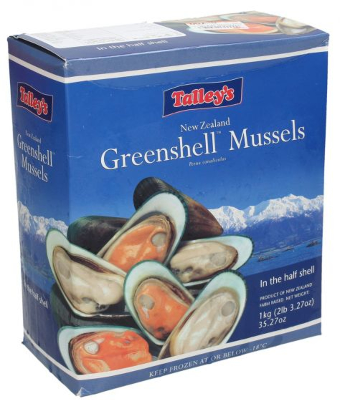  Talley's - GreenShell Mussels in the half shell - 1kg