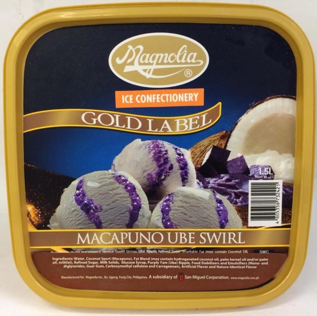 Magnolia - Ice Cream - Macapuno Ube Swirl | Makati Cabalen