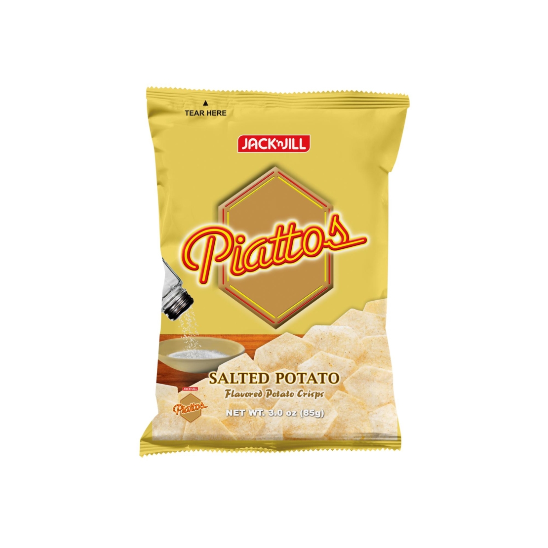 Piattos - Salted Potato Flavored Potato Crisps 85g 