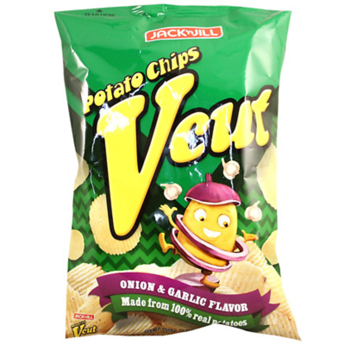 Potato Chips Vcut - Onion & Garlic Flavor 60g