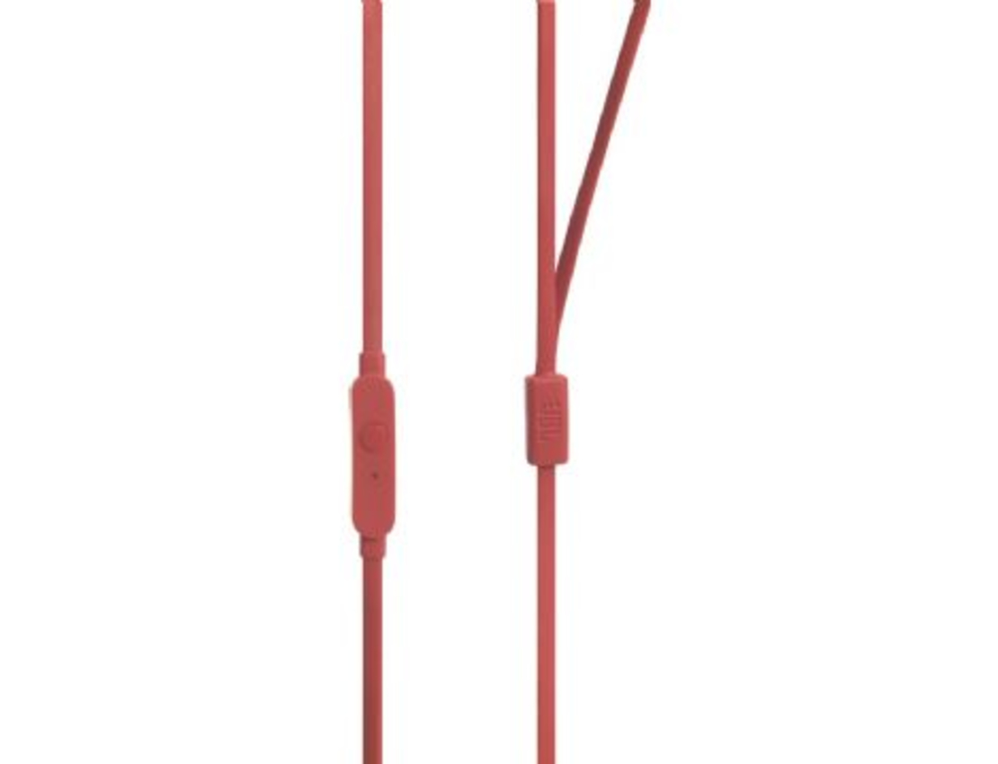 אוזניות IN EAR עם מיקרופון JBL T110 - אדום