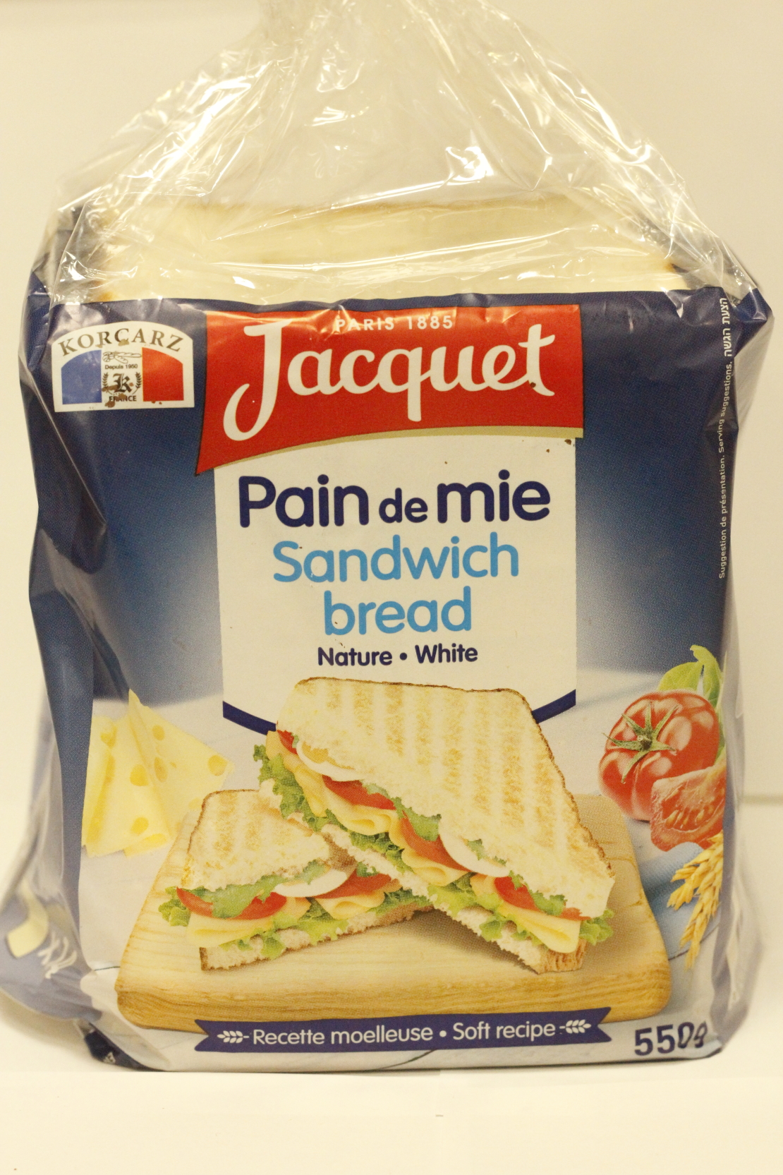 Jacquet - Pain de Mie Sandwich Bread Nature White 550g