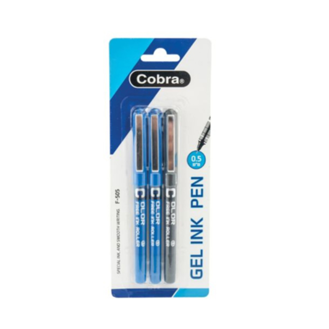 קוברה עט מחט ראש סיכה 0.5 מ'מ מעורב COBRA 3 יחידות