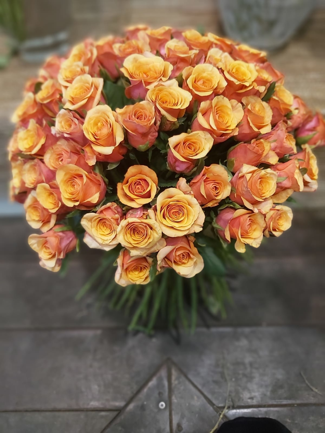 Bouquet of 100 roses # 30