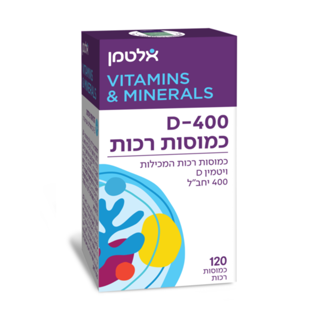 ויטמין D-400 כמוסות רכות (120)
