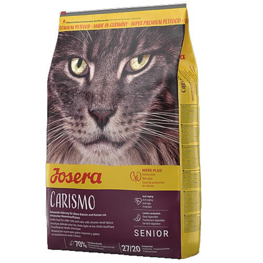 JOSERA CARISMO גוסרה מזון כריסמו מזון יבש לחתולים מבוגרים עם בעיות בכליות