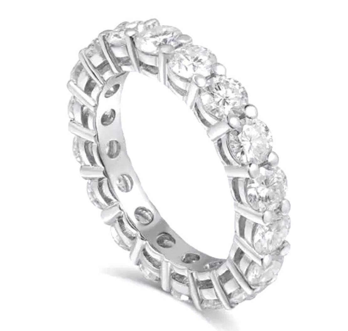 טבעת כסף 925 - אינפיניטי זרקונים עגולים מלאים
