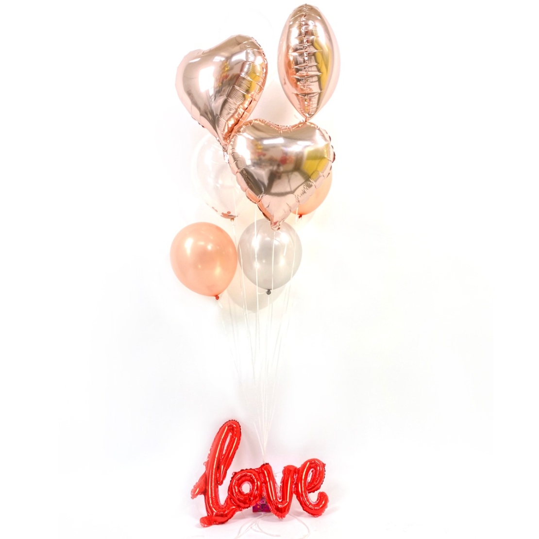 Roze-Love Balloon Bouquet