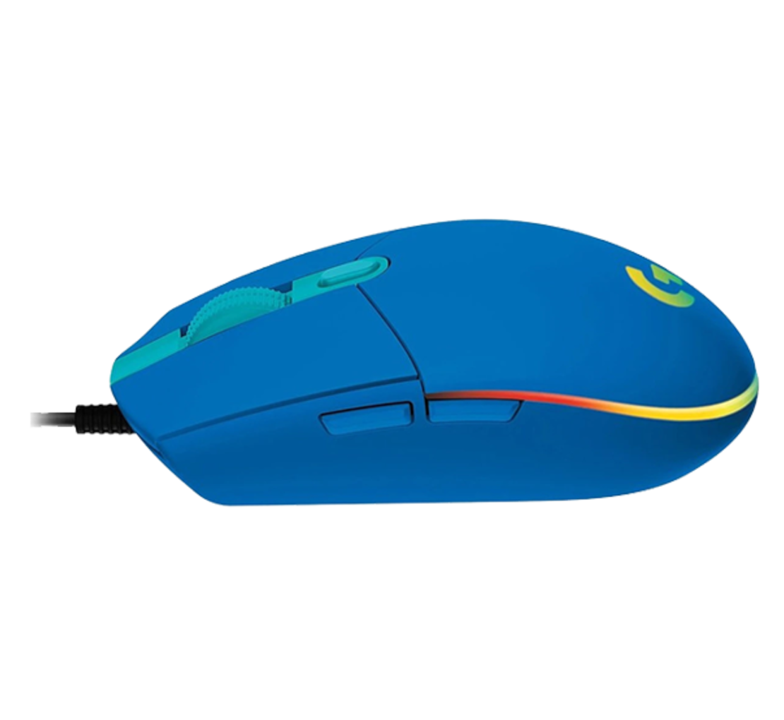 עכבר גיימינג חוטי LOGITECH G102 LIGHTSYNC BLUE