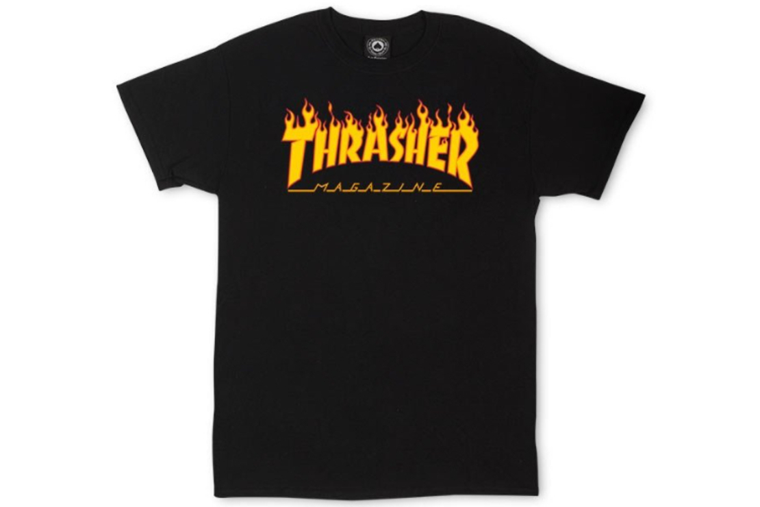 Thrasher - טי שירט לוגו בשחור