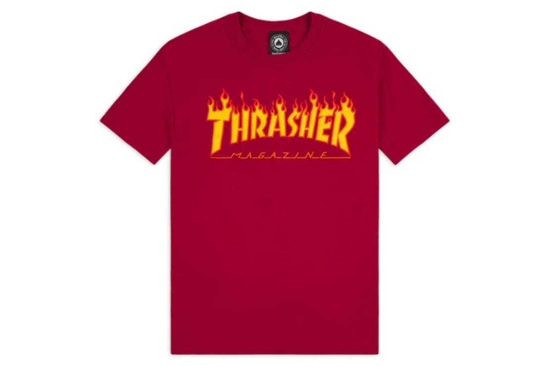 Thrasher - טי שירט לוגו באדום