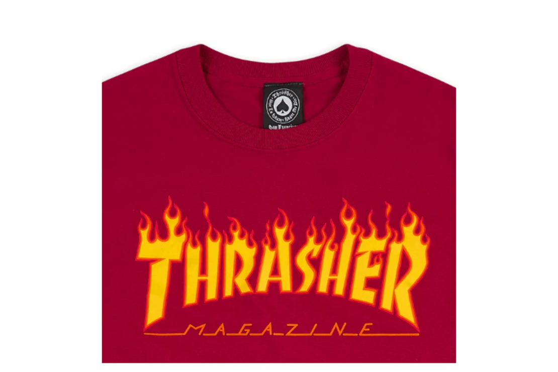 Thrasher - טי שירט לוגו באדום