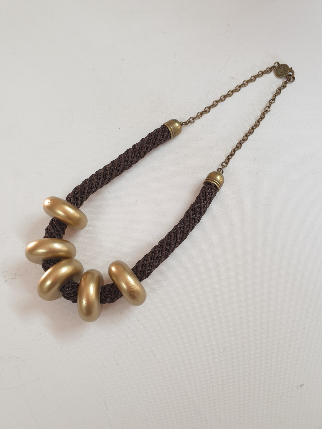 brown / gold necklace | Keren