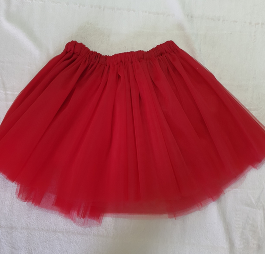 חצאית טוטו צבע אדום