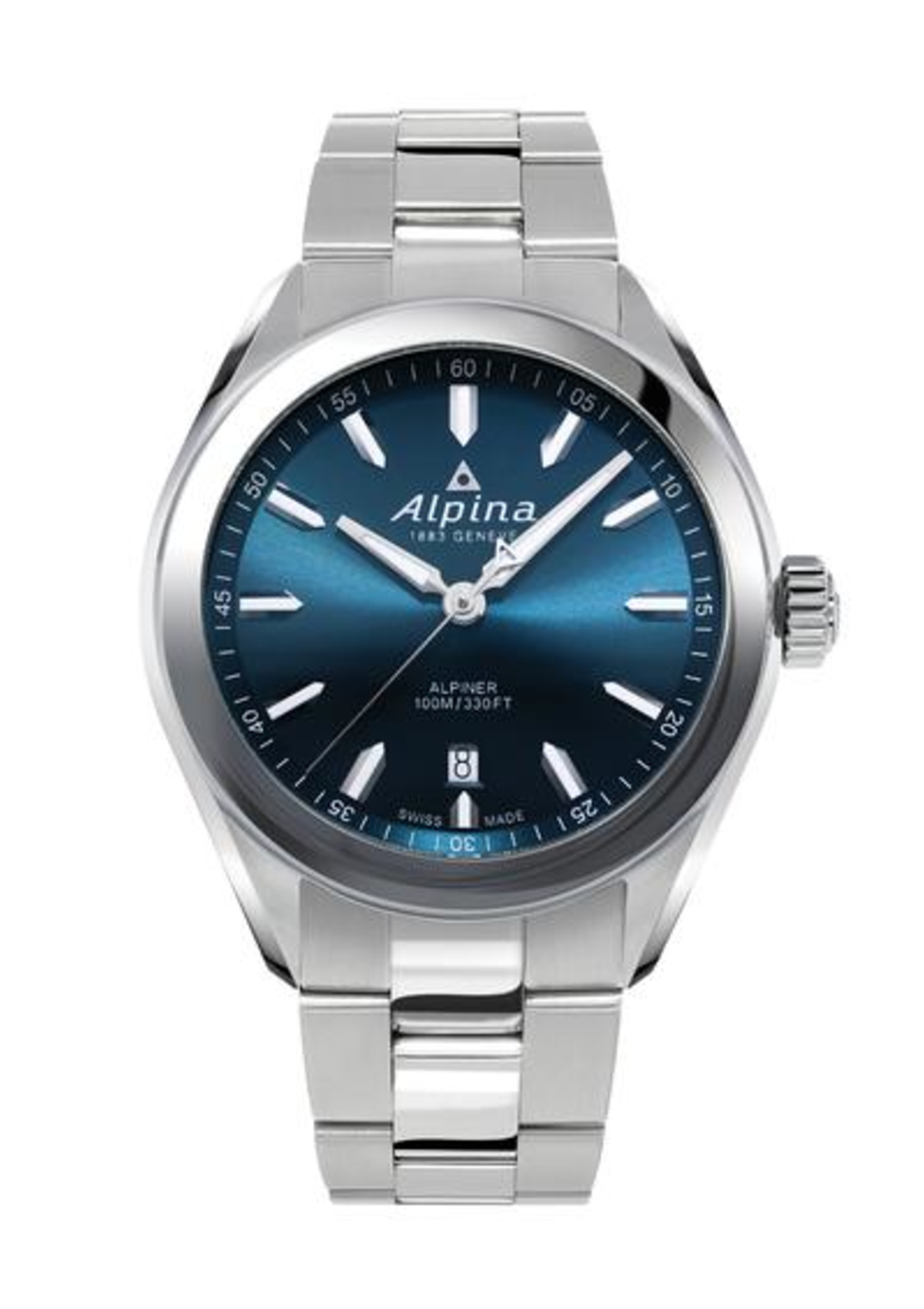 שעון Alpina Alpiner Quartz Blue Dial
