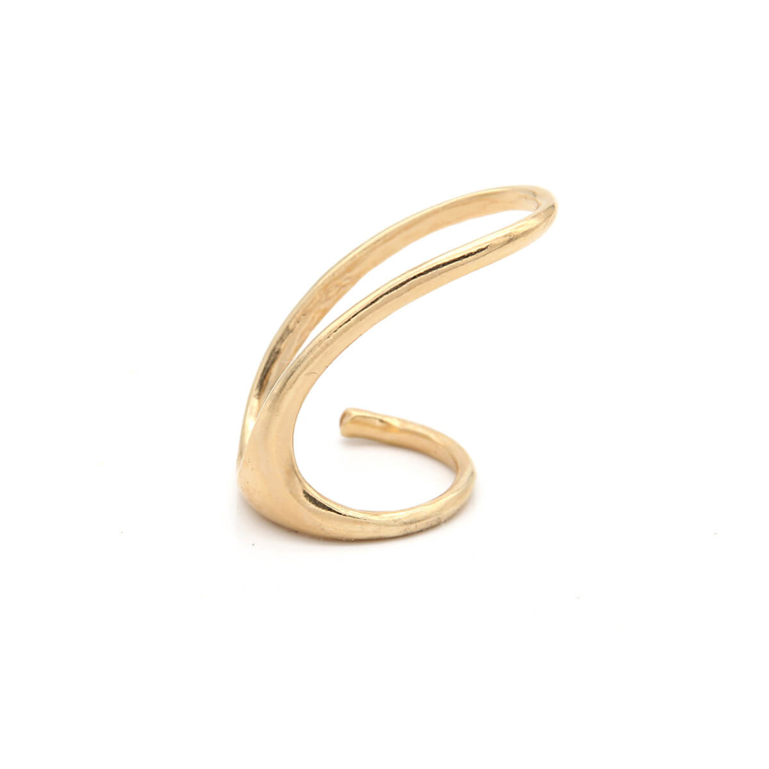 טבעת דאב - כסף 925 בציפוי זהב מיקרוני
