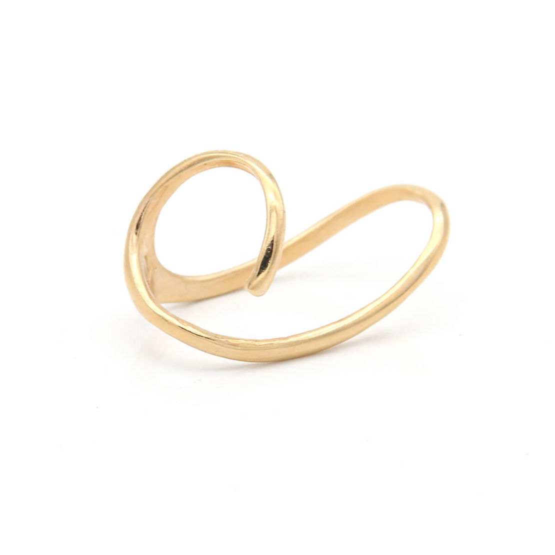 טבעת דאב - כסף 925 בציפוי זהב מיקרוני